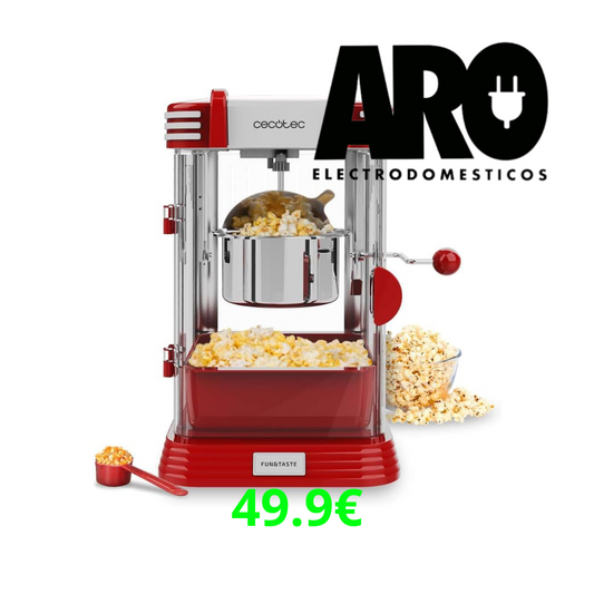 Palomitero retro Cecotec 300 W – Fun&Taste P’Corn